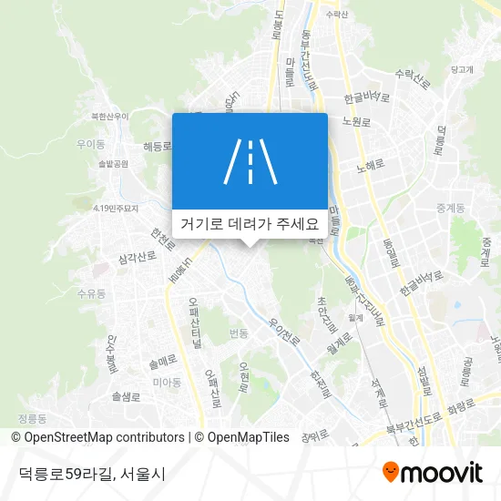 덕릉로59라길 지도