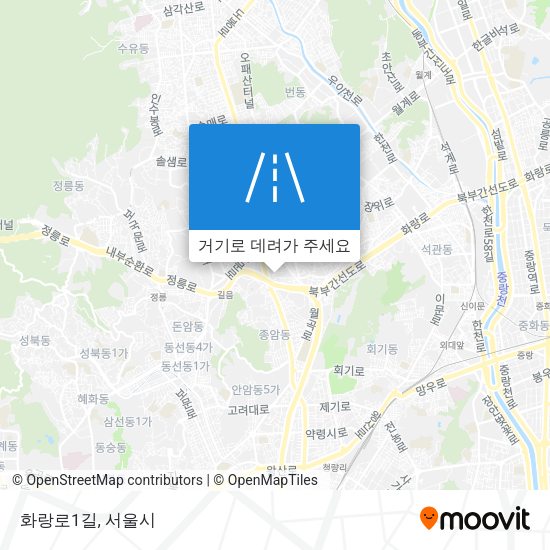 화랑로1길 지도