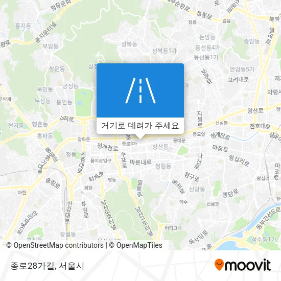 종로28가길 지도