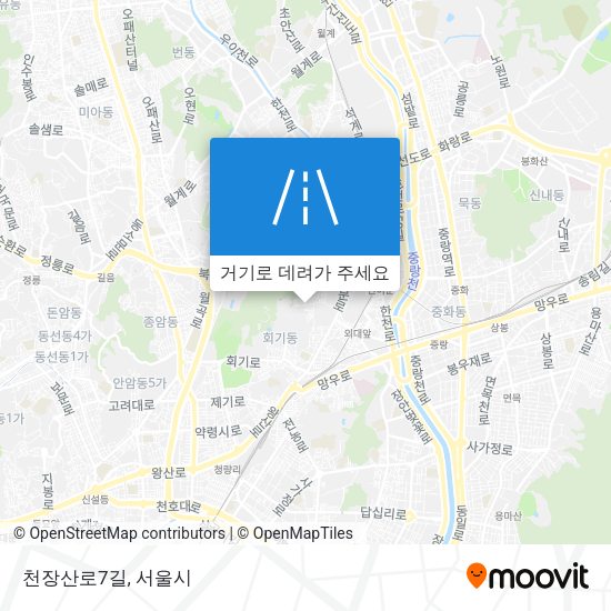 천장산로7길 지도