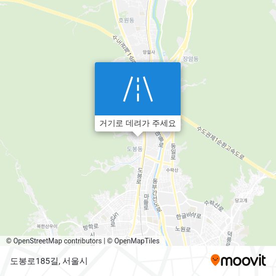 도봉로185길 지도