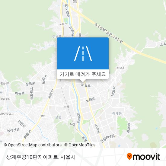 상계주공10단지아파트 지도