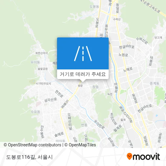 도봉로116길 지도