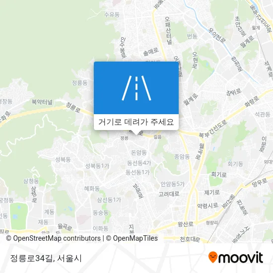 정릉로34길 지도
