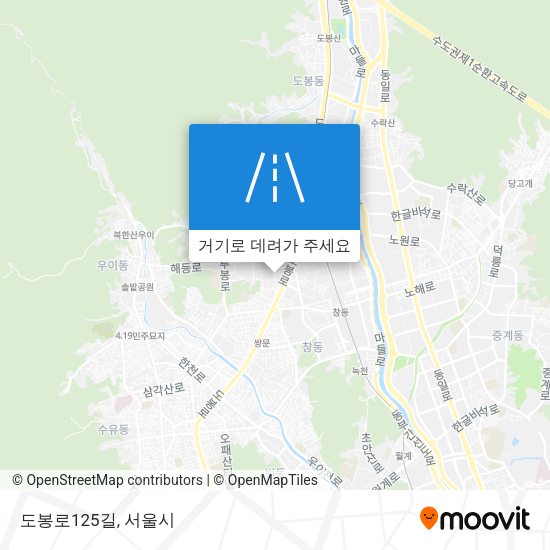 도봉로125길 지도