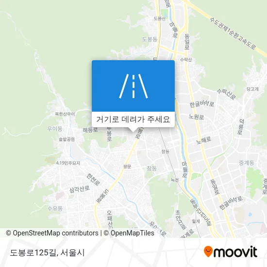 도봉로125길 지도