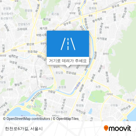 한천로6가길 지도