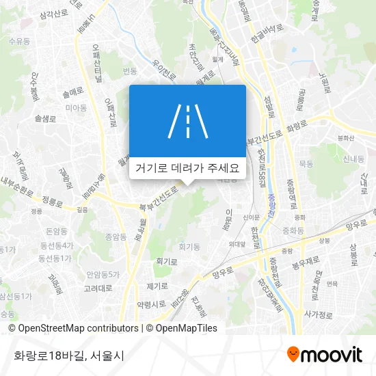 화랑로18바길 지도