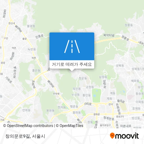 창의문로9길 지도