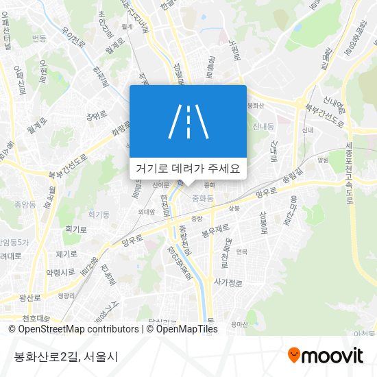 봉화산로2길 지도