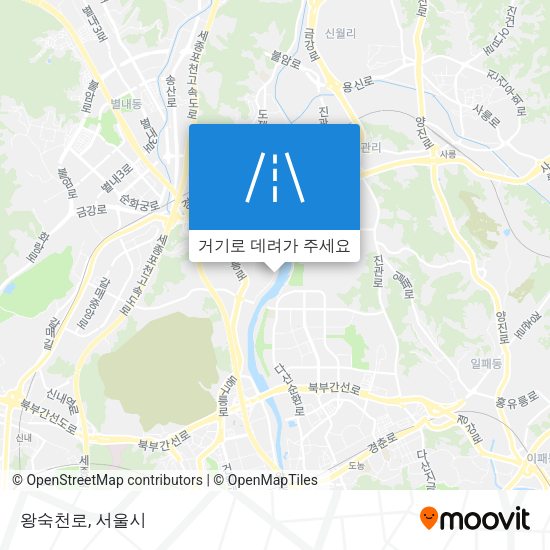 왕숙천로 지도
