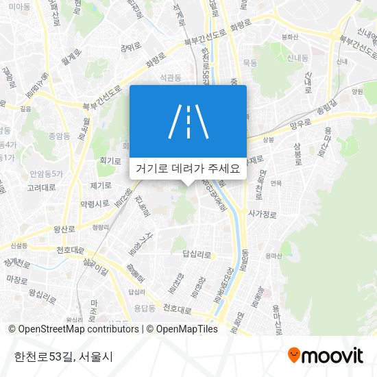 한천로53길 지도