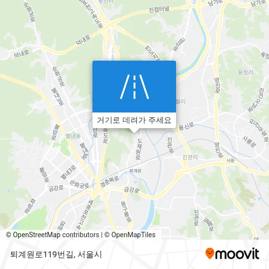 퇴계원로119번길 지도