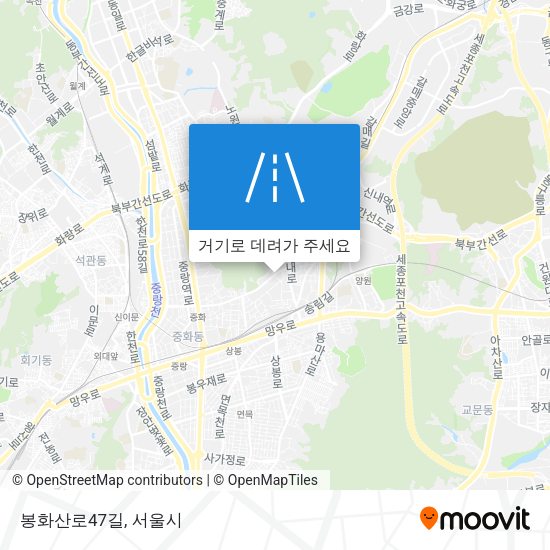 봉화산로47길 지도