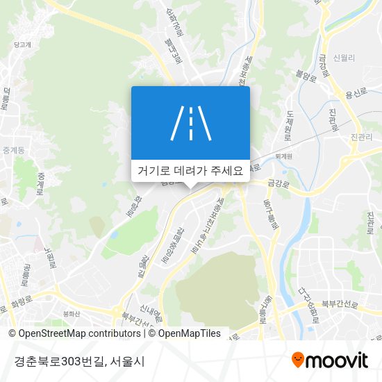 경춘북로303번길 지도