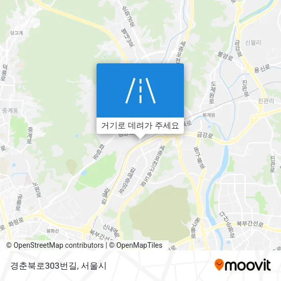경춘북로303번길 지도