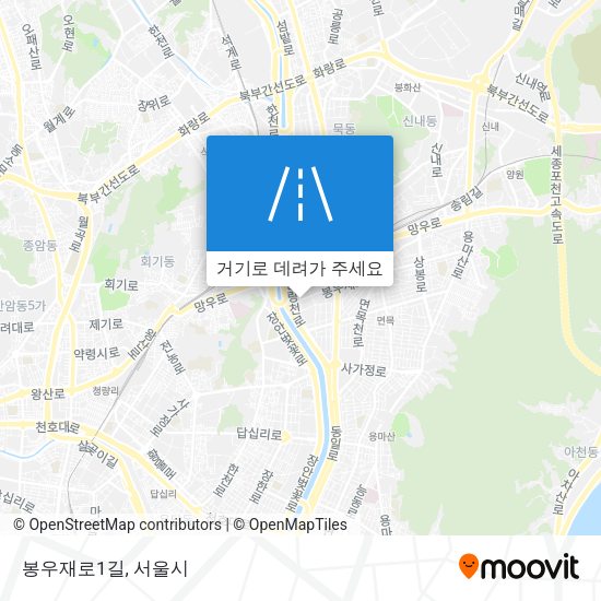 봉우재로1길 지도