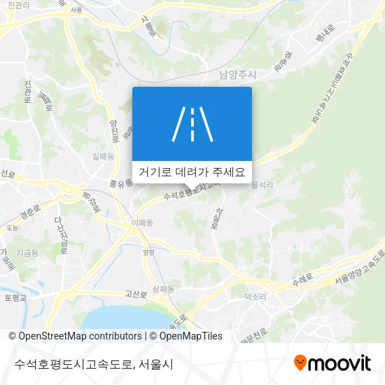 수석호평도시고속도로 지도