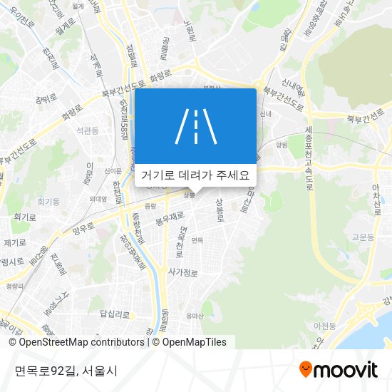 면목로92길 지도