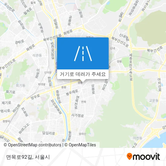 면목로92길 지도