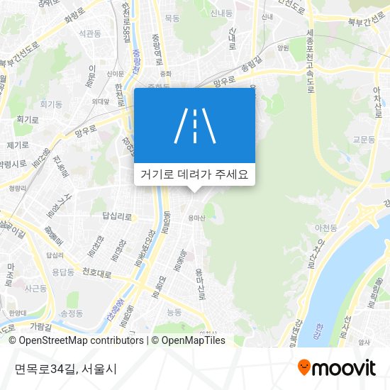 면목로34길 지도