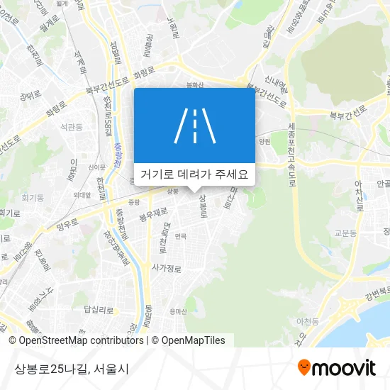 상봉로25나길 지도