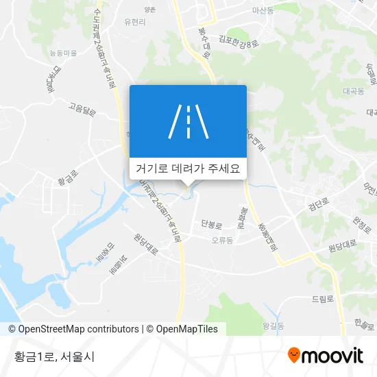 황금1로 지도