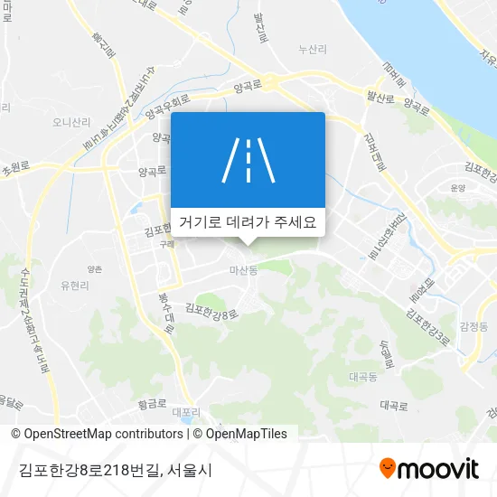 김포한강8로218번길 지도