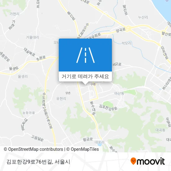 김포한강9로76번길 지도