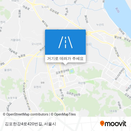 김포한강4로420번길 지도
