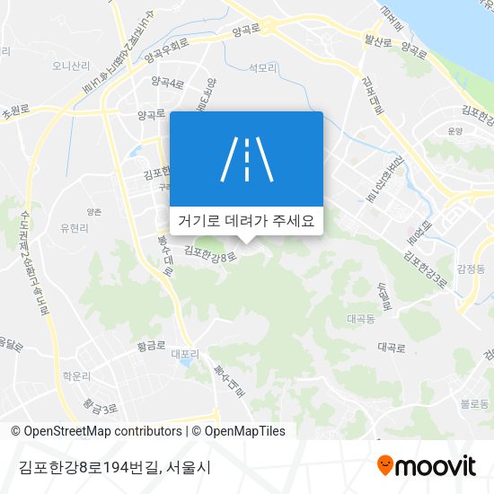 김포한강8로194번길 지도