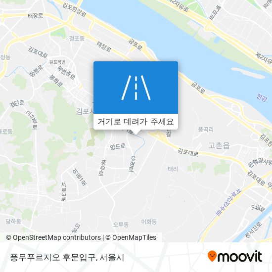 풍무푸르지오 후문입구 지도