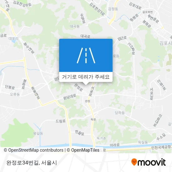 완정로34번길 지도