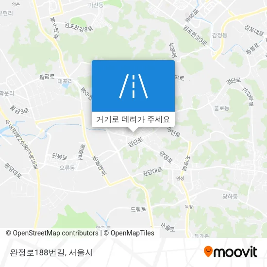완정로188번길 지도