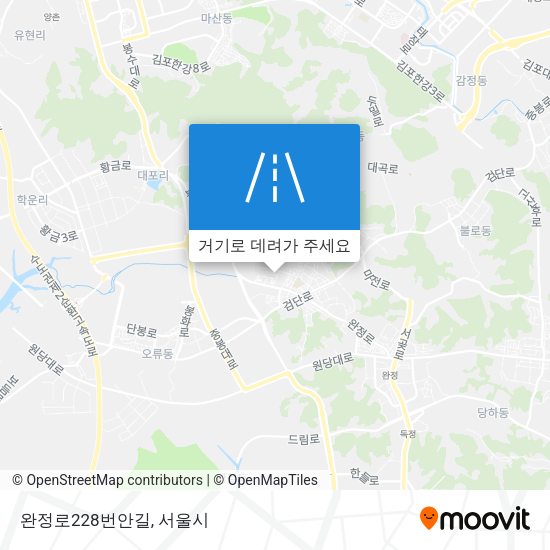 완정로228번안길 지도