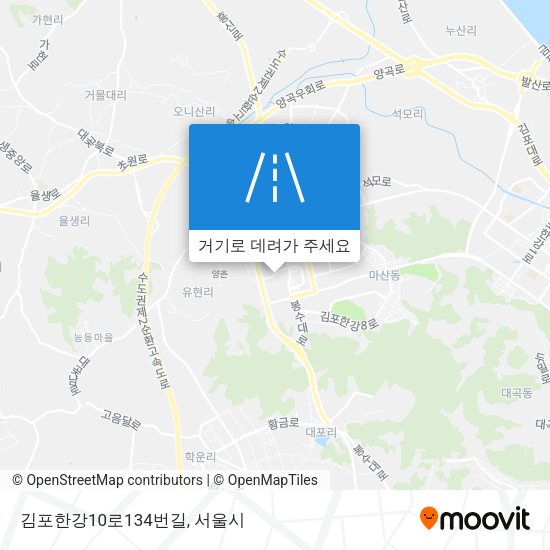 김포한강10로134번길 지도