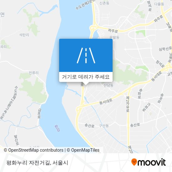 평화누리 자전거길 지도