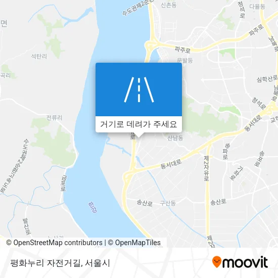 평화누리 자전거길 지도