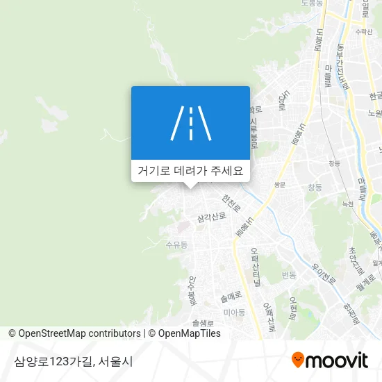 삼양로123가길 지도
