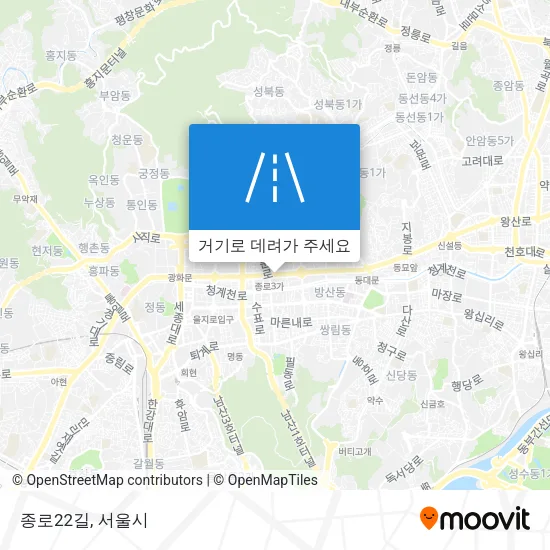 종로22길 지도