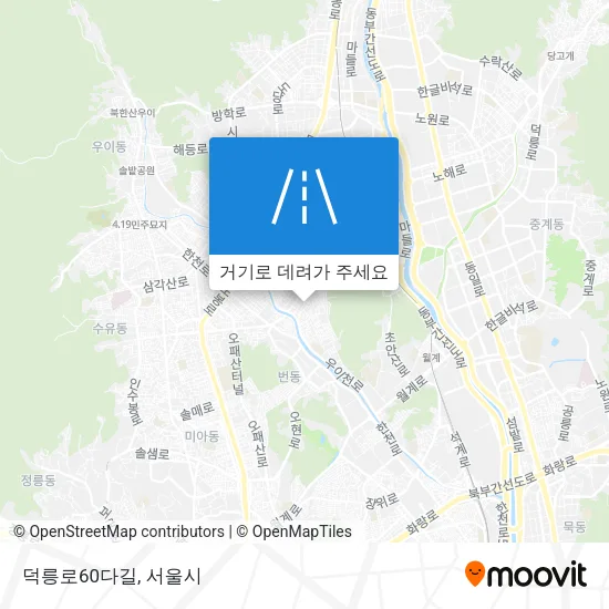 덕릉로60다길 지도
