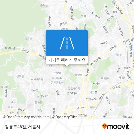 정릉로46길 지도