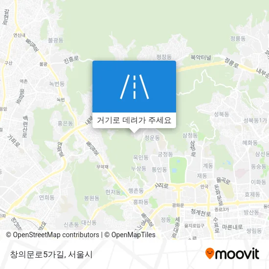 창의문로5가길 지도