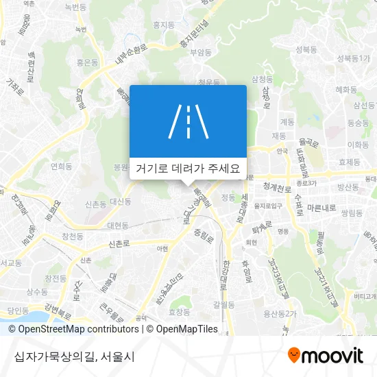 십자가묵상의길 지도