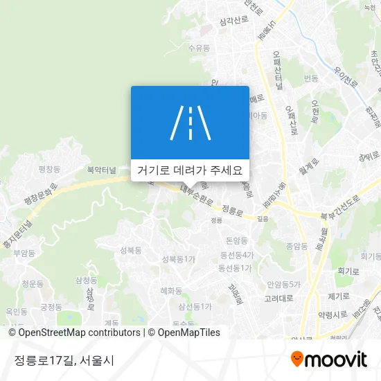 정릉로17길 지도