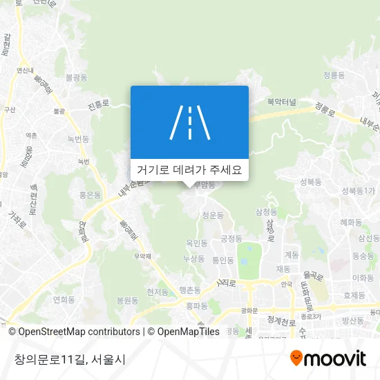 창의문로11길 지도