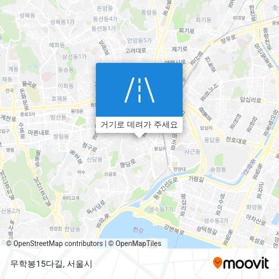 무학봉15다길 지도