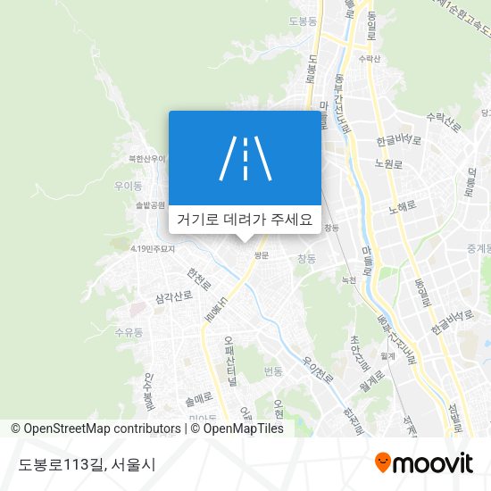 도봉로113길 지도