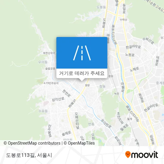 도봉로113길 지도