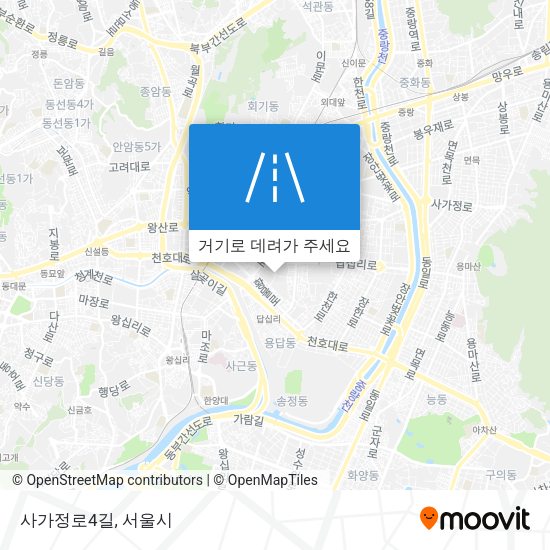 사가정로4길 지도